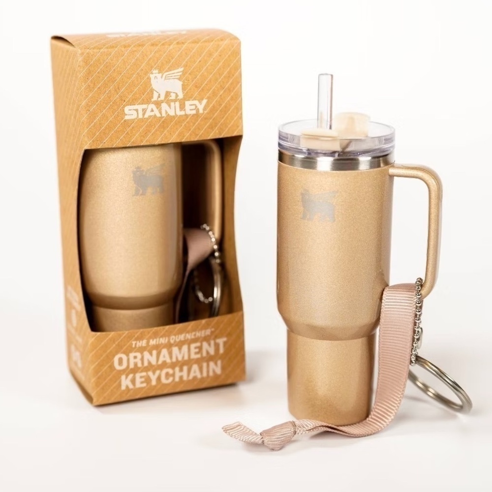 Mini Stanley Cup "Mini Quencher" Ornament Keychain; Honey Talks Color; 2024‎